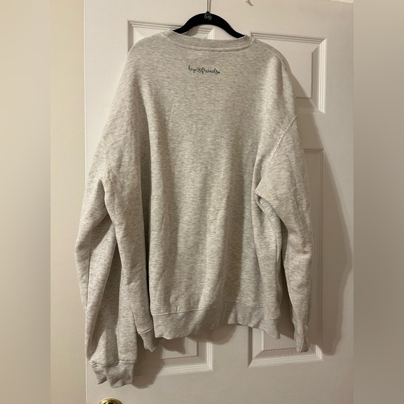 Gray Sweatshirt with Pink and Green Clovers. - Picture 2 of 11